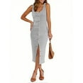 thumbnail image 1 of Taylonsss Womens Summer Dress Round Neck Striped Print Casual Daily Outfit, 1 of 6
