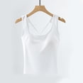 thumbnail image 1 of Taylonsss Womens Summer Plus Size Built-in Bra Tank Top Strappy Back Sleeveless Sleepwear Lounge, 1 of 5