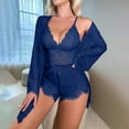 thumbnail image 1 of Taylonsss Womens Summer Sleepwear Set V-Neck Lace Camisole 3-Piece Set Fashionable Comfort Elegant Loungewear, 1 of 4