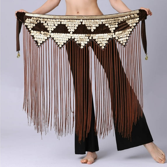 Taylonsss Womens Sweet Waist Chain Skirt Triangular Long Fringe Boho Midi Skirt Bohemian Beach Party Outfit