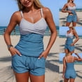 thumbnail image 1 of Taylonsss Womens Tankini Swimsuits with Shorts - Two Piece Tummy Control Bathing Suits Top Swim Bottom with Two Pockets, 1 of 9