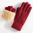 thumbnail image 1 of Taylonsss Womens Winter Gloves Double-Layer Fleece-Lined Thermal Thickened Pull-On Knit for Everyday Warmth Winter Outdoor, 1 of 3