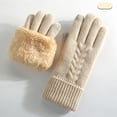 thumbnail image 1 of Taylonsss Womens Winter Gloves Double-Layer Fleece-Lined Thermal Thickened Pull-On Knit for Everyday Warmth Winter Outdoor, 1 of 9