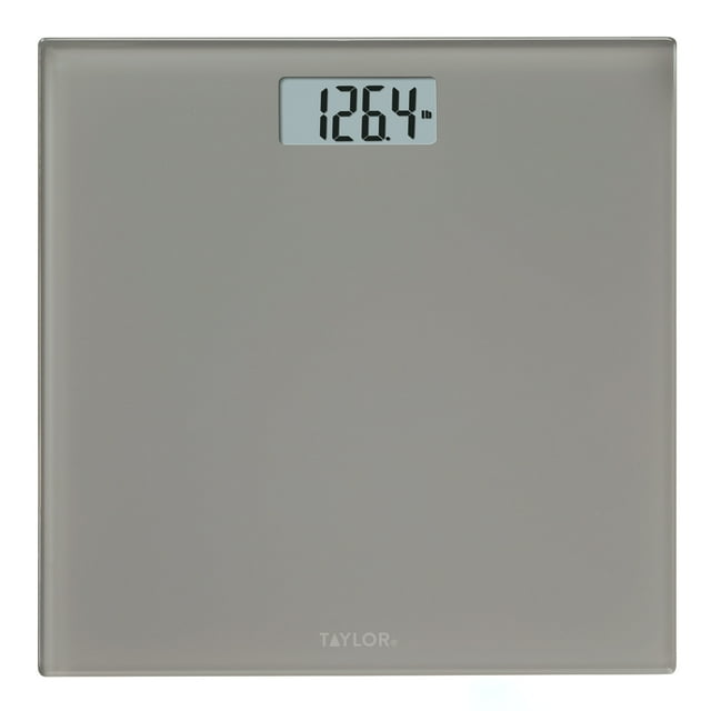 Taylor 11.0" x 11.0" Digital Body Weight Scale Battery Powered Gray