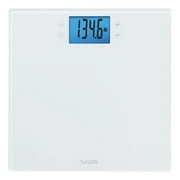 Taylor 11.8" x 11.8" Digital Glass Wellness Scale Battery, FSA HSA Eligible, 400 lb Capacity, White