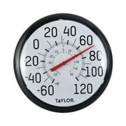 Taylor 13.25-inch Big and Bold Dial Thermometer in Black