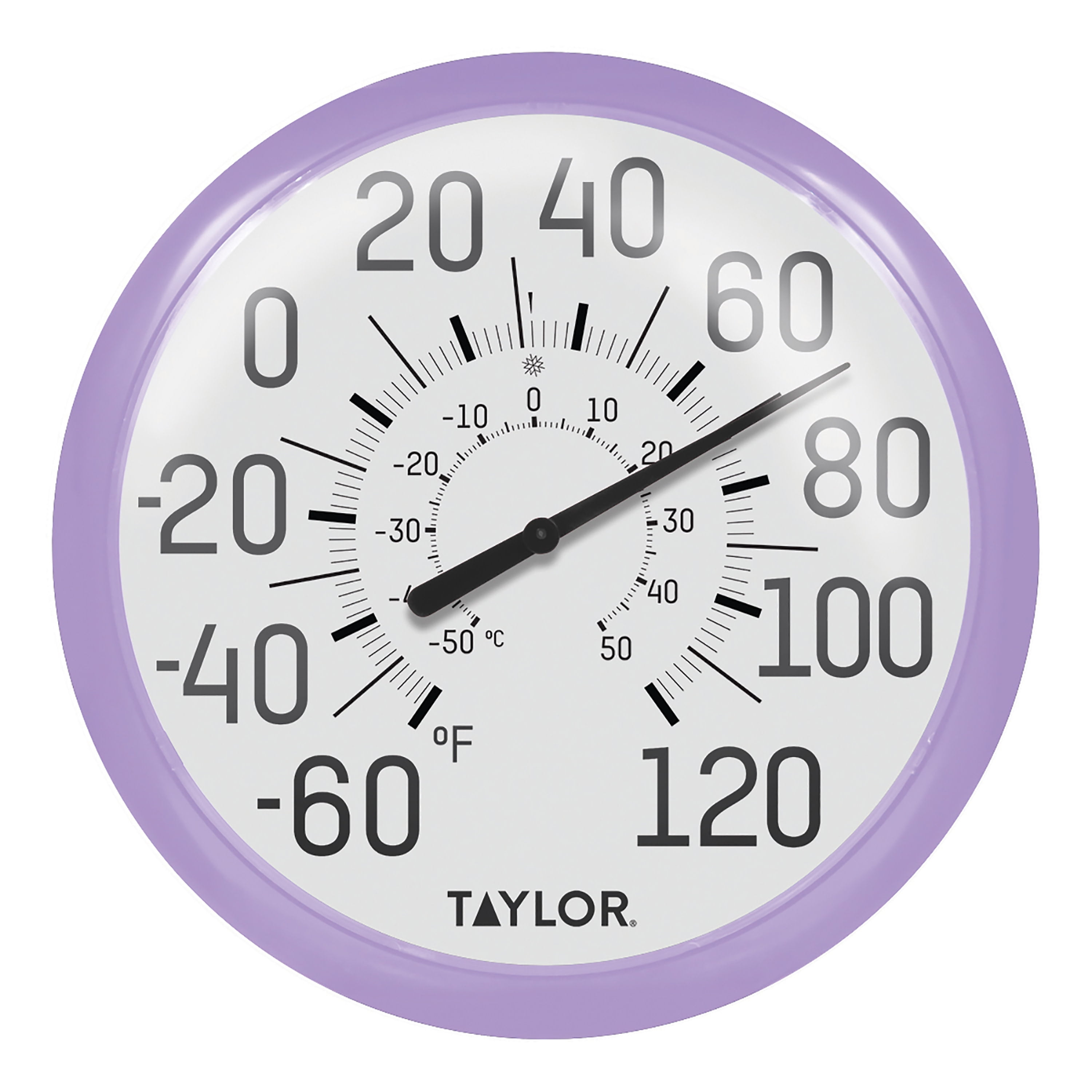 Taylor 13.25-inch Big and Bold Dial Thermometer in Lilac