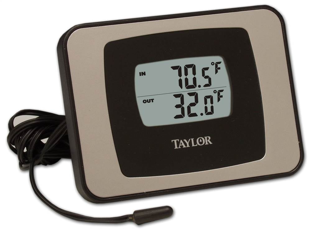 Taylor 13.34 Snowy Cardinal Framed Indoor/Outdoor Thermometer