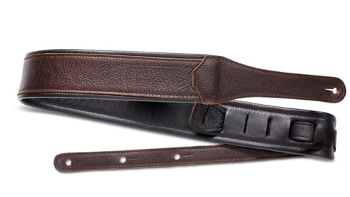 Taylor 2.5" Koa Plus Leather Strap , Black Stitching