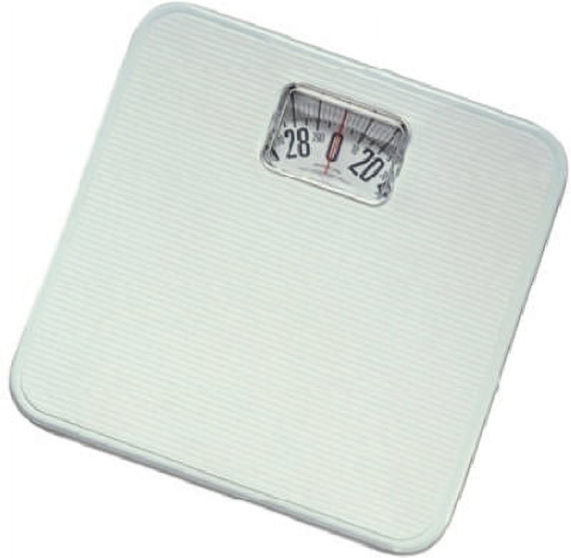 Taylor 20044014 Square Mechanical Rotating Dial Bath Scale, White, 300