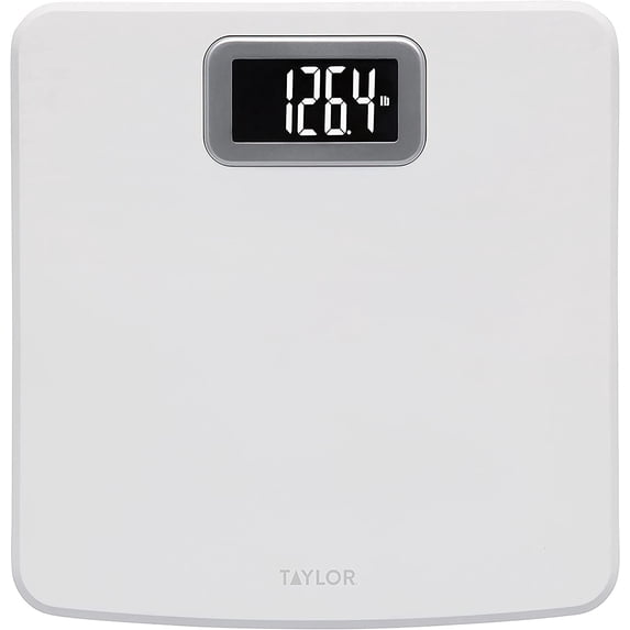 Taylor Precision Products Digital Body Weight Scale - 400 Lb Capacity - White — Residential Use, Standard Application