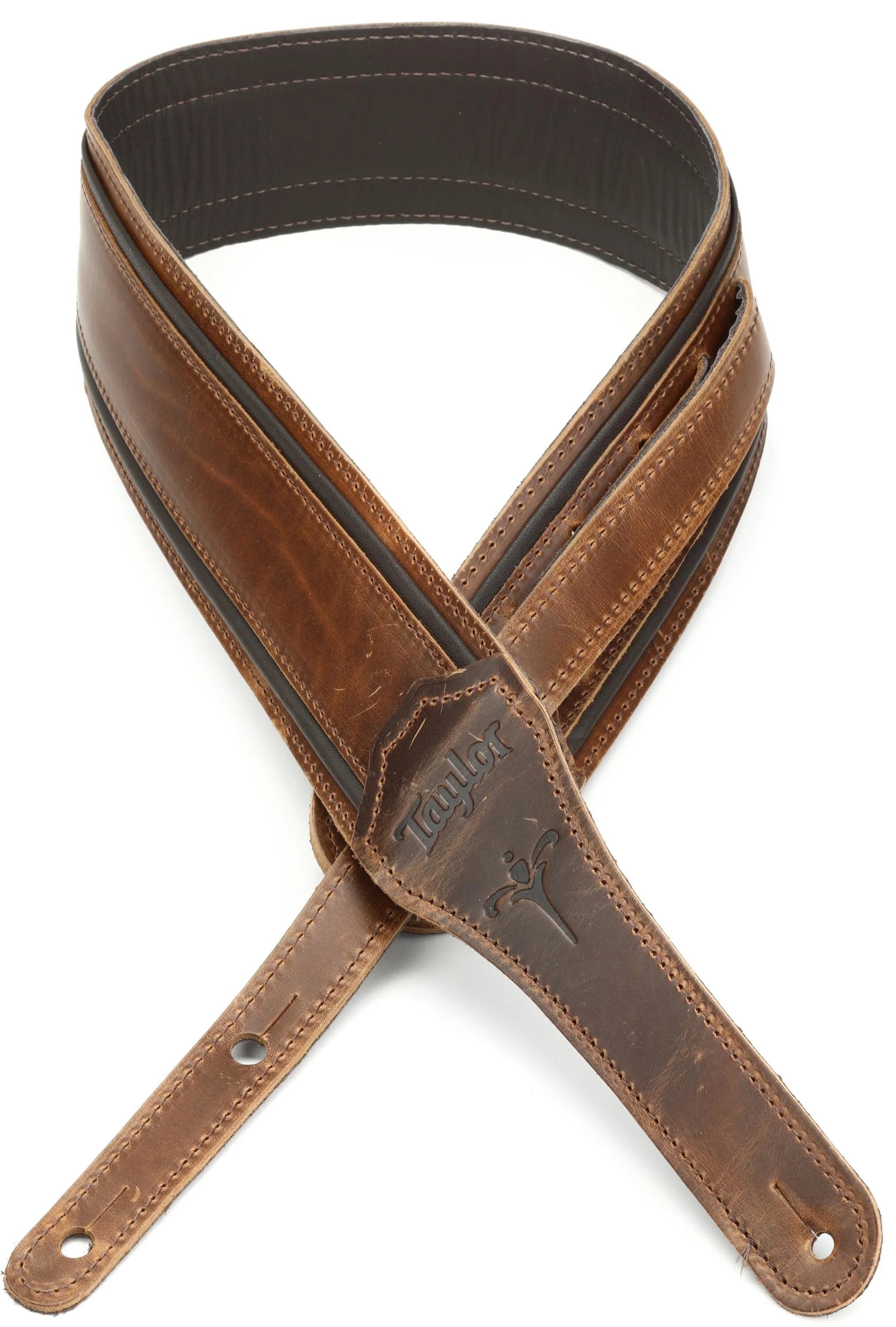 Taylor Guitars Fountain 2.5" Leather Guitar Strap in Weathered Brown