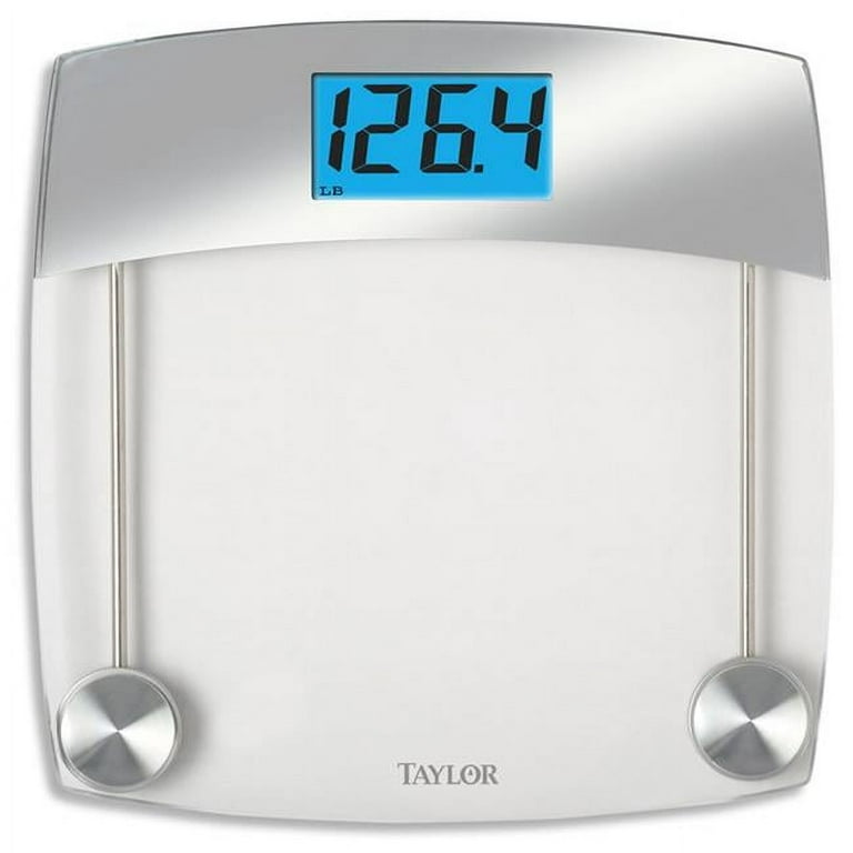Taylor 7524 Digital Bathroom Scale with Glass and Mirror Platform