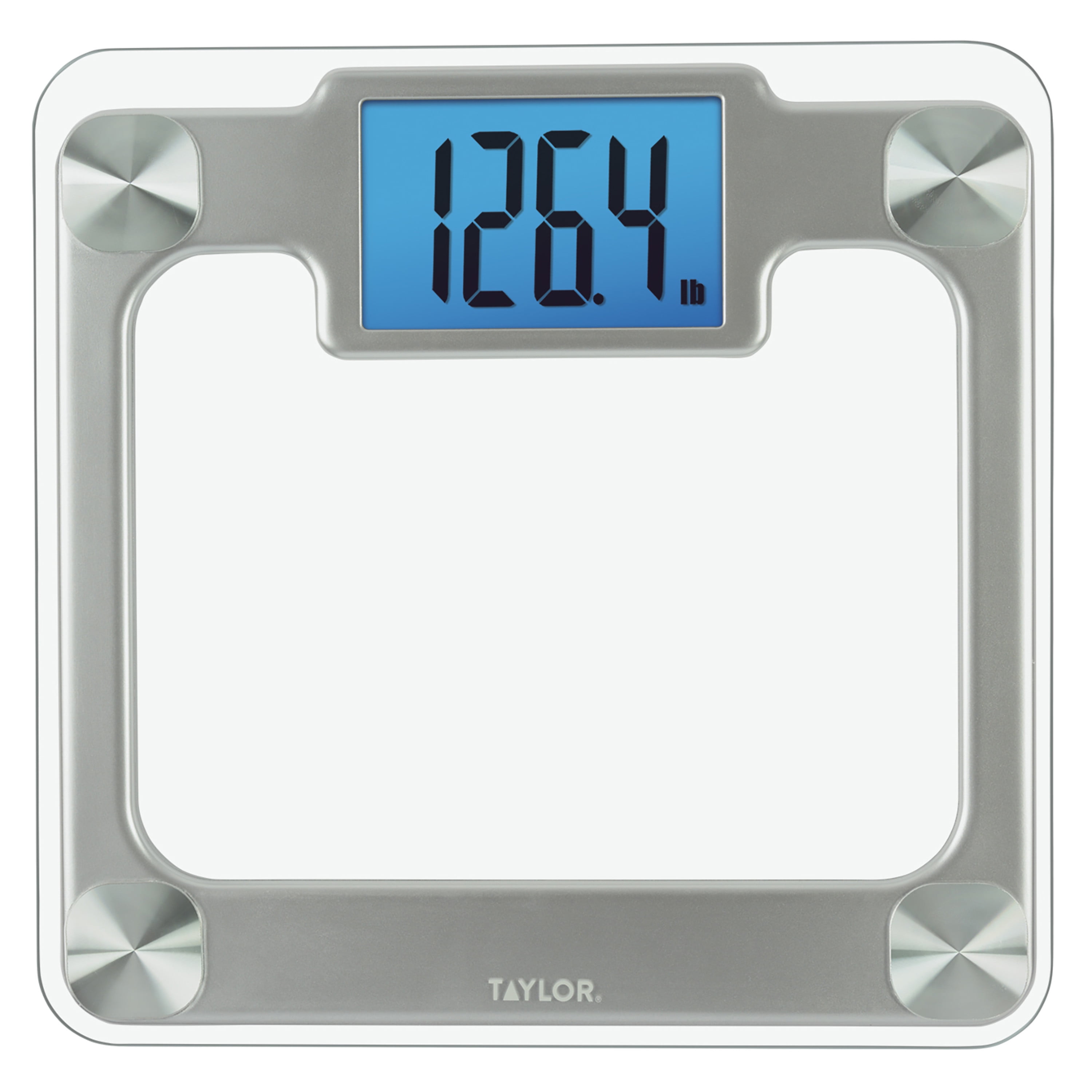 Taylor Digital Bathroom Talking Scale, 5 Languages, Scales Body Weight,  White Scale Clear Glass Stainless Steel Accents, 440LB Capacity, Clear  Stainless Steel Accents (5294756) - Yahoo Shopping
