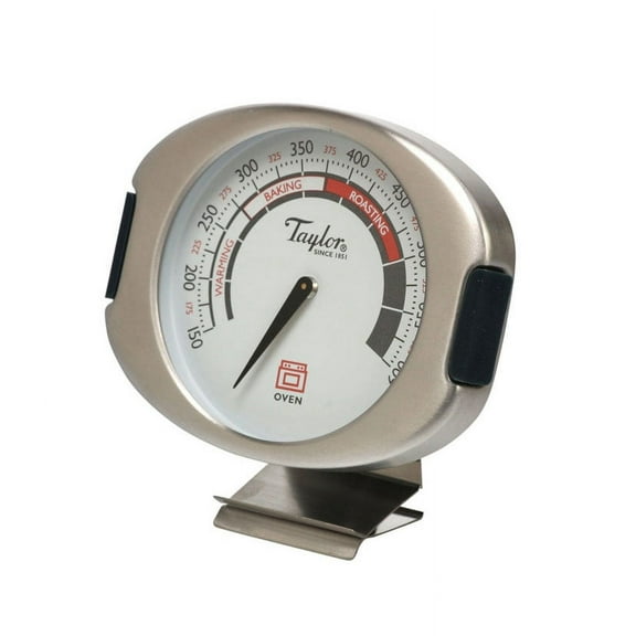 Taylor Connoisseur Analog Dial Oven Thermometer Hang Stand Or Clip 3.5" Width