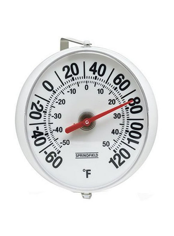 Taylor 5159 Springfield Weather Resistant Thermometer, Black/White