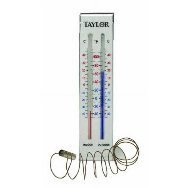 Taylor 5327 Indoor & Outdoor Wall Thermometer, Plastic, 93/4 in
