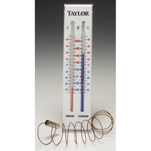 Taylor Tube Thermometer Plastic White 9.06 in.