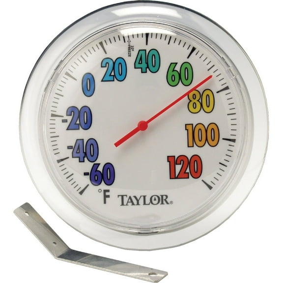 Taylor 5631 Colortrack Dial Outdoor Wall Thermometer, 6"