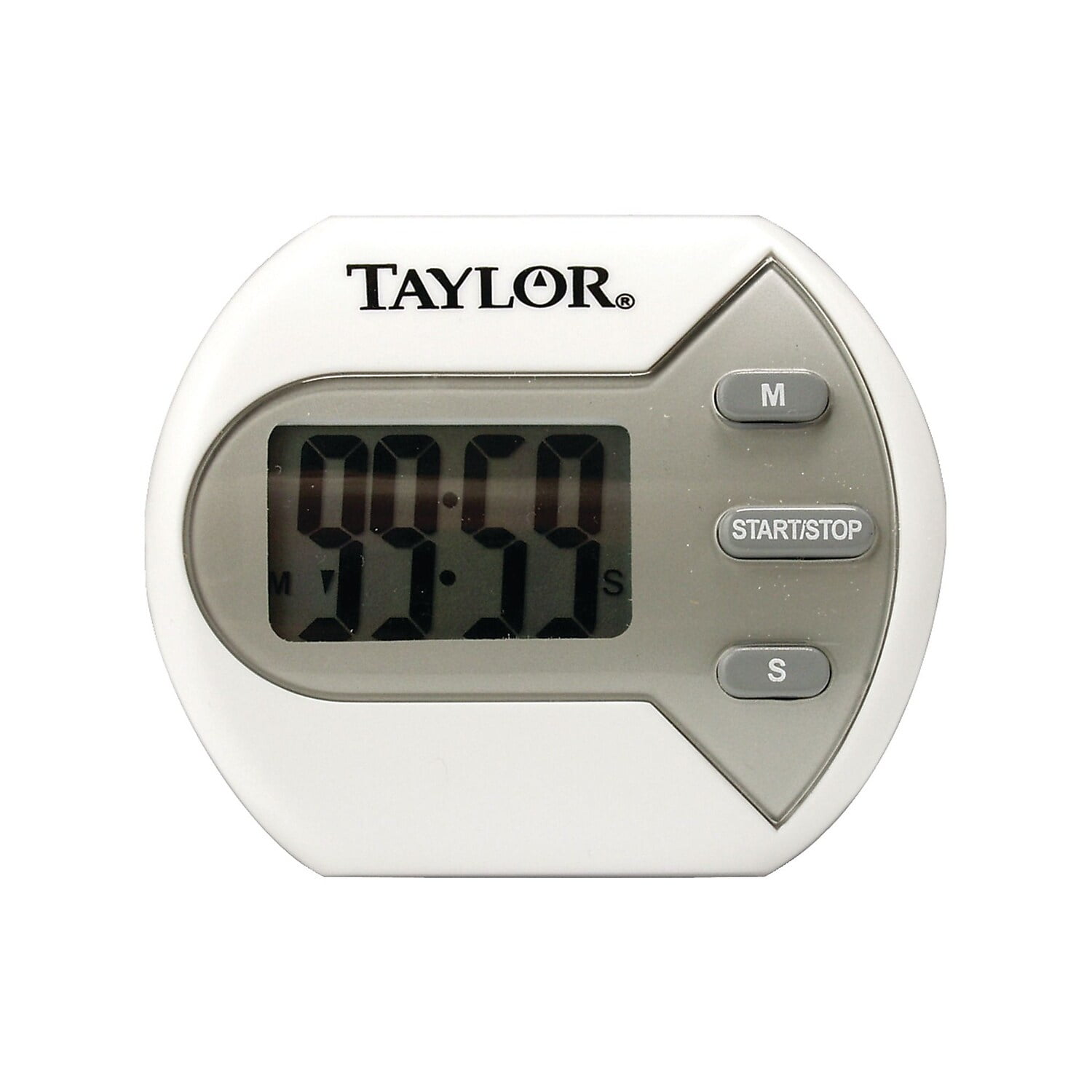 Metrokane Taylor Super Loud Digital Timer in Glossy White and Stainless  Steel