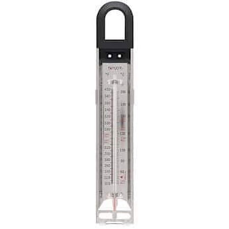 Taylor 5983N Class Series Candy/Deep Fry Analog Glass Tube Thermometer with Eteched Temperature Zones in Glass