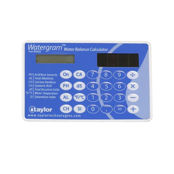 Taylor 6028 Watergram Water Balance Calculator