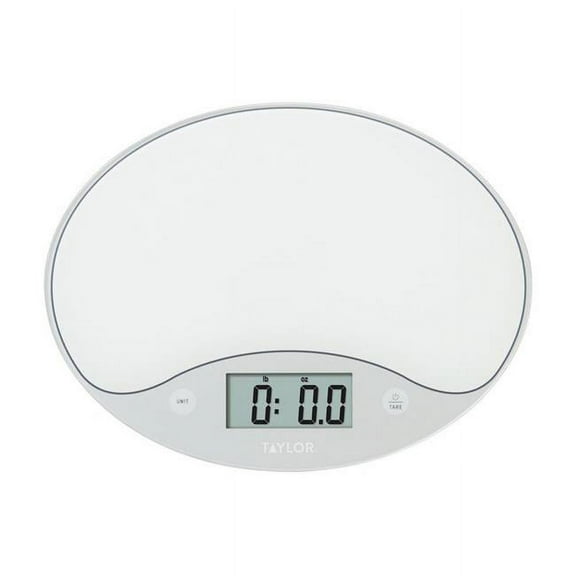 Taylor 6309561 11 lbs Digital Kitchen Scale, White