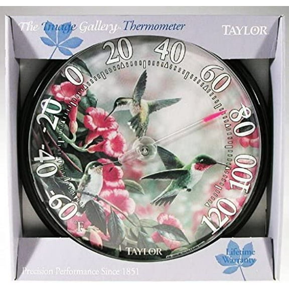 Taylor Precision Products Hummingbird Garden Thermometer 6708N - Digital - 13.25 In