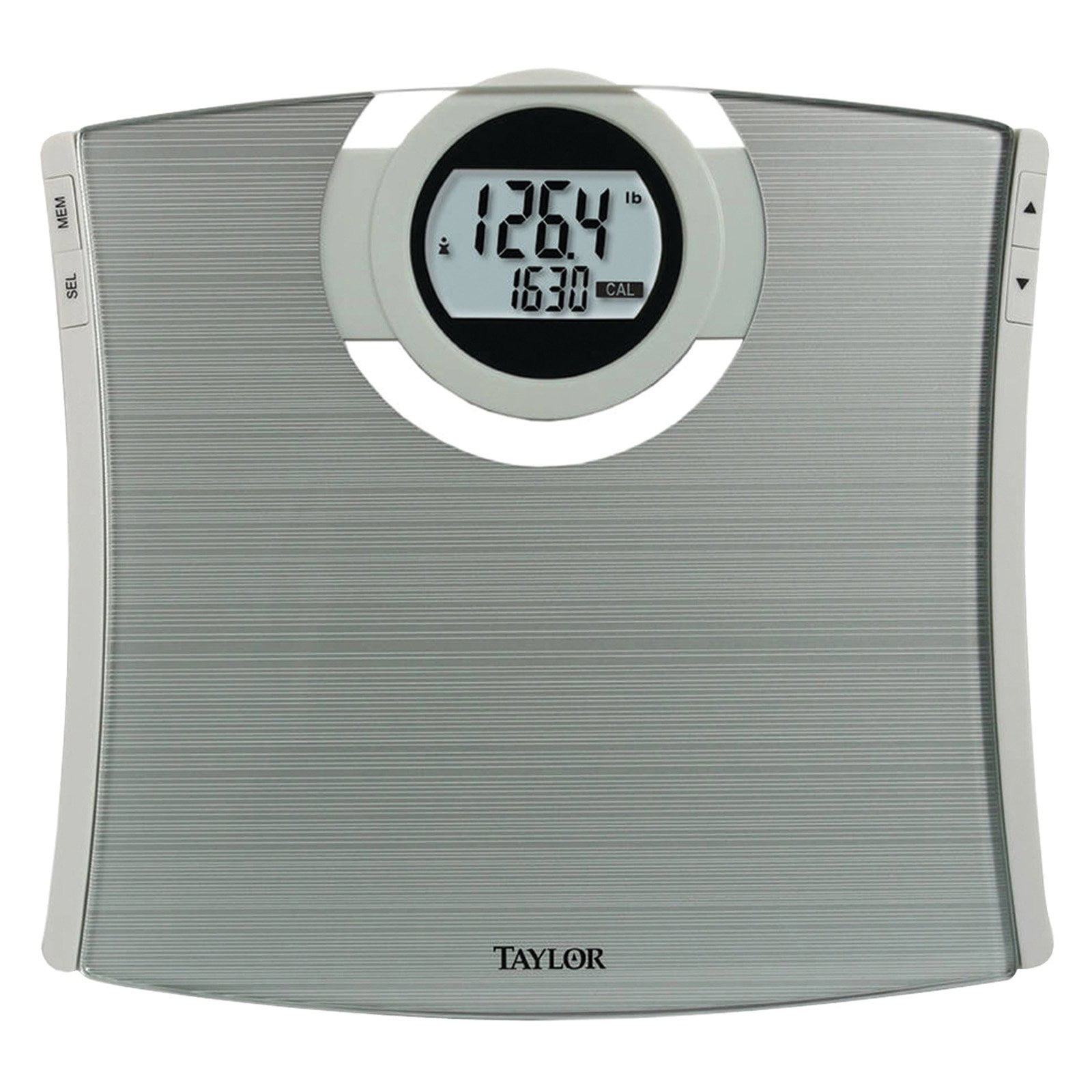 Taylor 7209W Bathroom scales silver glass