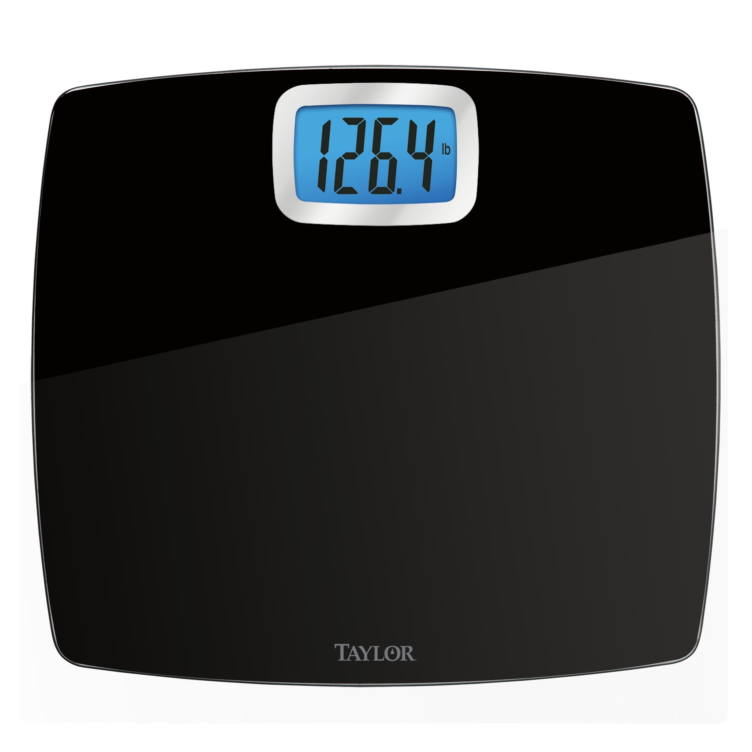 Taylor 7528 Digital Glass Bathroom Scale with Backlit LCD Display in ...