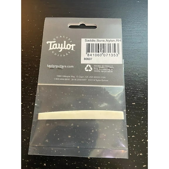 Taylor Acoustic Saddle, Bone, Nylon-String, RH