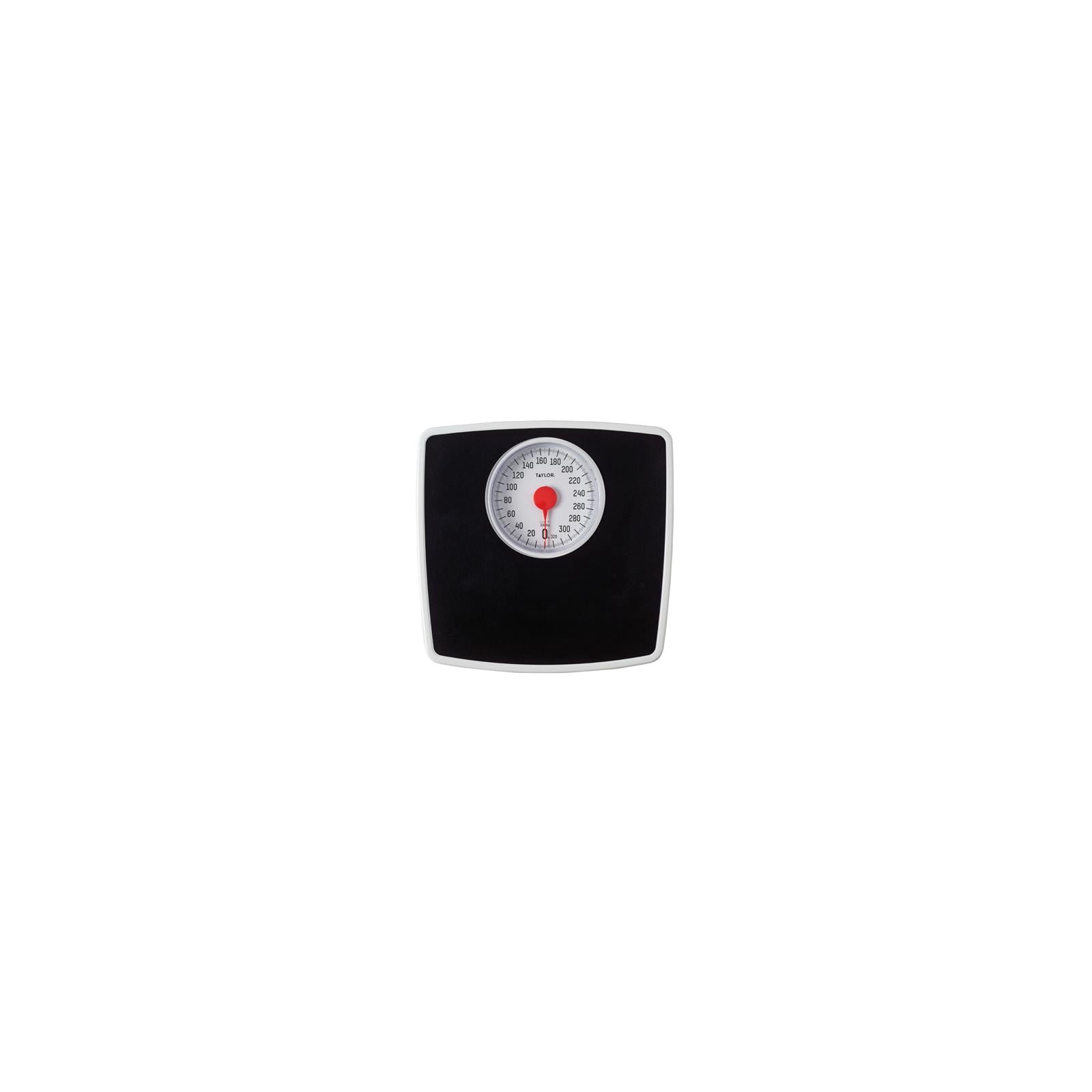 Taylor High Capacity Analog Black Bathroom Scale with Large Body Weight Measure - Walmart.com