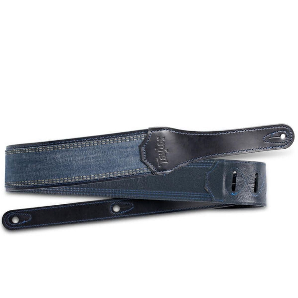 Taylor Blue Denim 2.5" Guitar Strap - Navy Edge