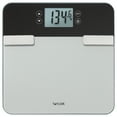 thumbnail interactive-video image 1 of Taylor Premium Glass LED Body Composition Scale with 8 User Profiles, 440lb Capacity, Black, 1 of 11