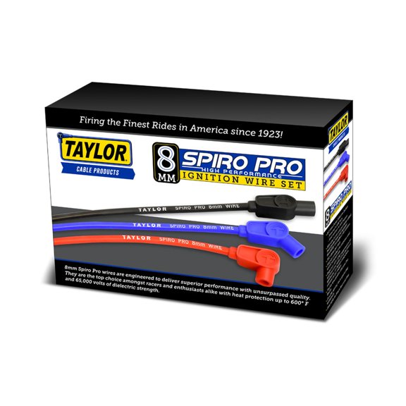 Taylor Wire / Vertex 45403 TAY45403 8MM SPIRO-PRO REPAIR KIT 90/180 BLACK