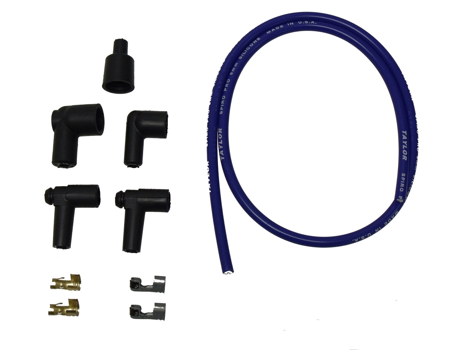 Taylor Cable Spiro-Pro 8mm Coil Wire Repair Kit Blue 45469 Taylor Cable Spiro-Pro 8mm Coil Wire Repair Kit Blue 45469