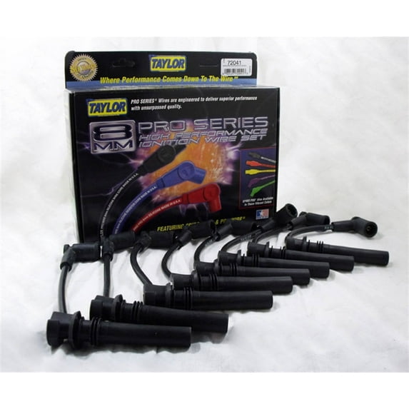 Taylor Cable 72041 Spiro-Pro Spark Plug Wire Set 8mm Black Fits select: 2005 DODGE RAM 1500 ST/SLT, 2005 DODGE MAGNUM R/T