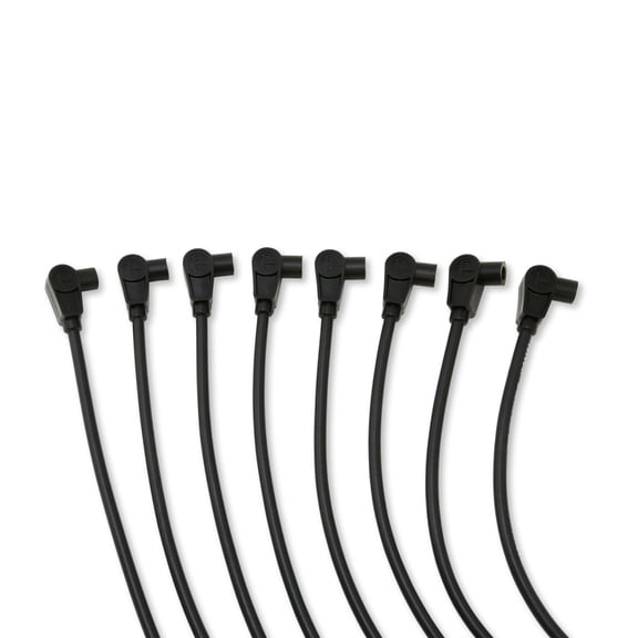 Taylor Cable 74004 Spiro-Pro Spark Plug Wire Set - 8 mm - Black - 135 Degree Plug Boots - HEI Style Terminal Fits select: 1978-1979 PONTIAC FIREBIRD TRANS AM, 1982-1984 OLDSMOBILE DELTA 88