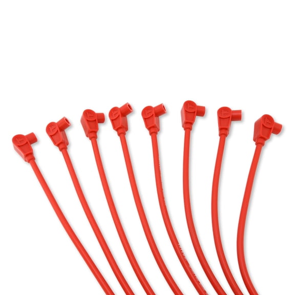Taylor Cable 74203 8mm Spiro-Pro Ignition Wire Set; Custom Fit; w/o HEI; Red; Fits select: 1970 CHEVROLET NOVA, 1970-1971 PONTIAC GTO