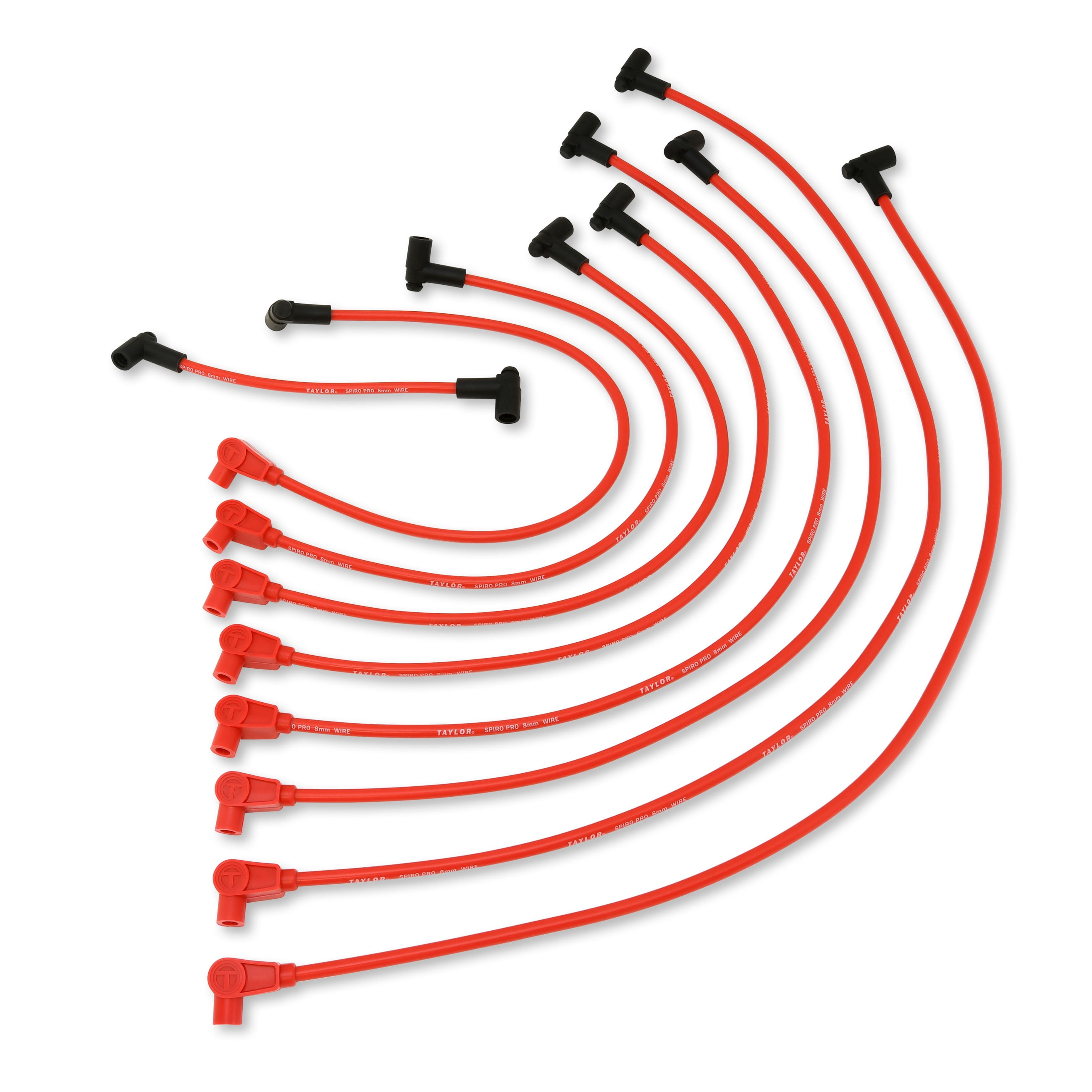 Red Universal 8mm 90 Degree Pro Plug Wires, Yamaha Motorcycle Parts