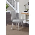 thumbnail image 1 of Taylor Chair With White Leg and Gray Fabric, 1 of 4