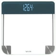 thumbnail image 1 of Taylor Clear Glass Bathroom Scale Cyan Blue Vanishing Display, 1 of 13