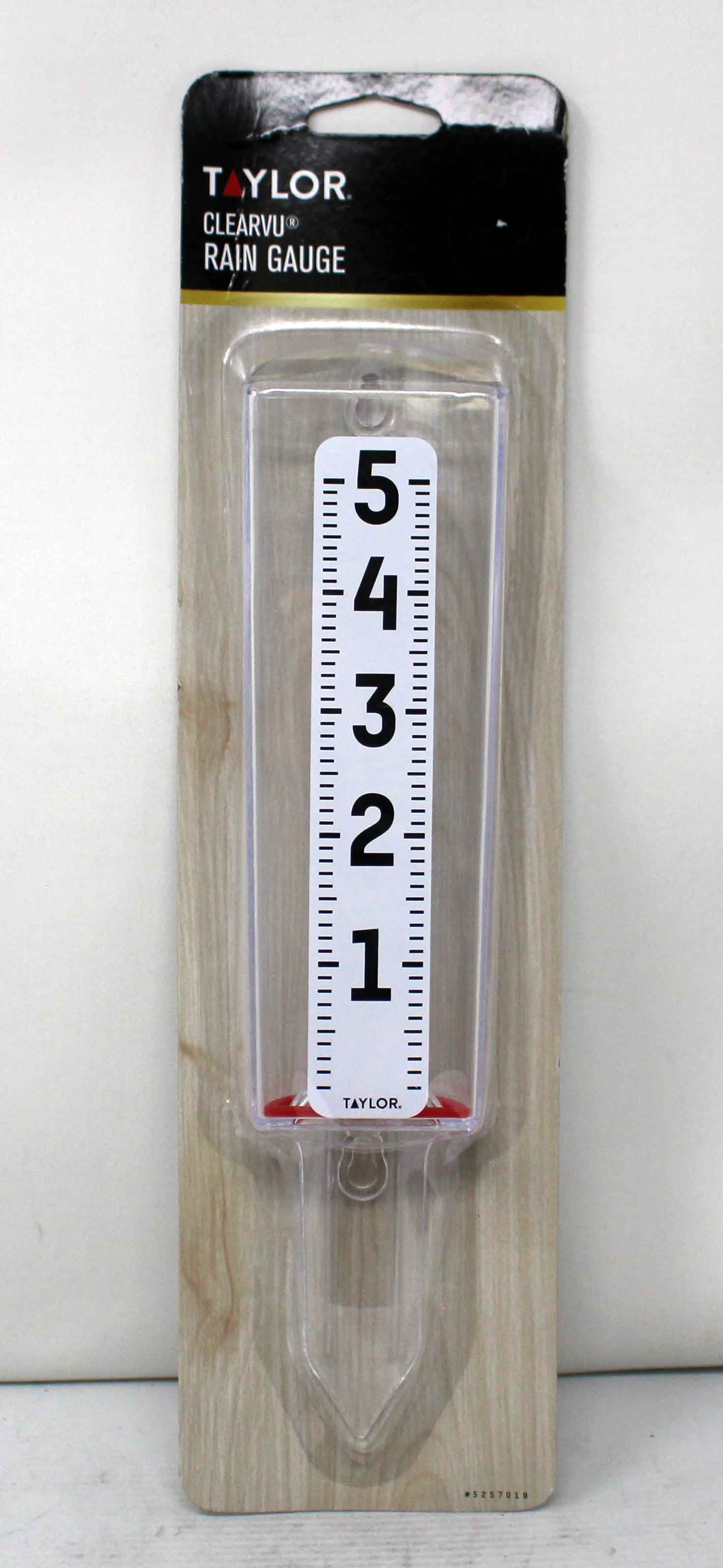 Taylor Clearvu Rain Gauge With Indicator 1 Count