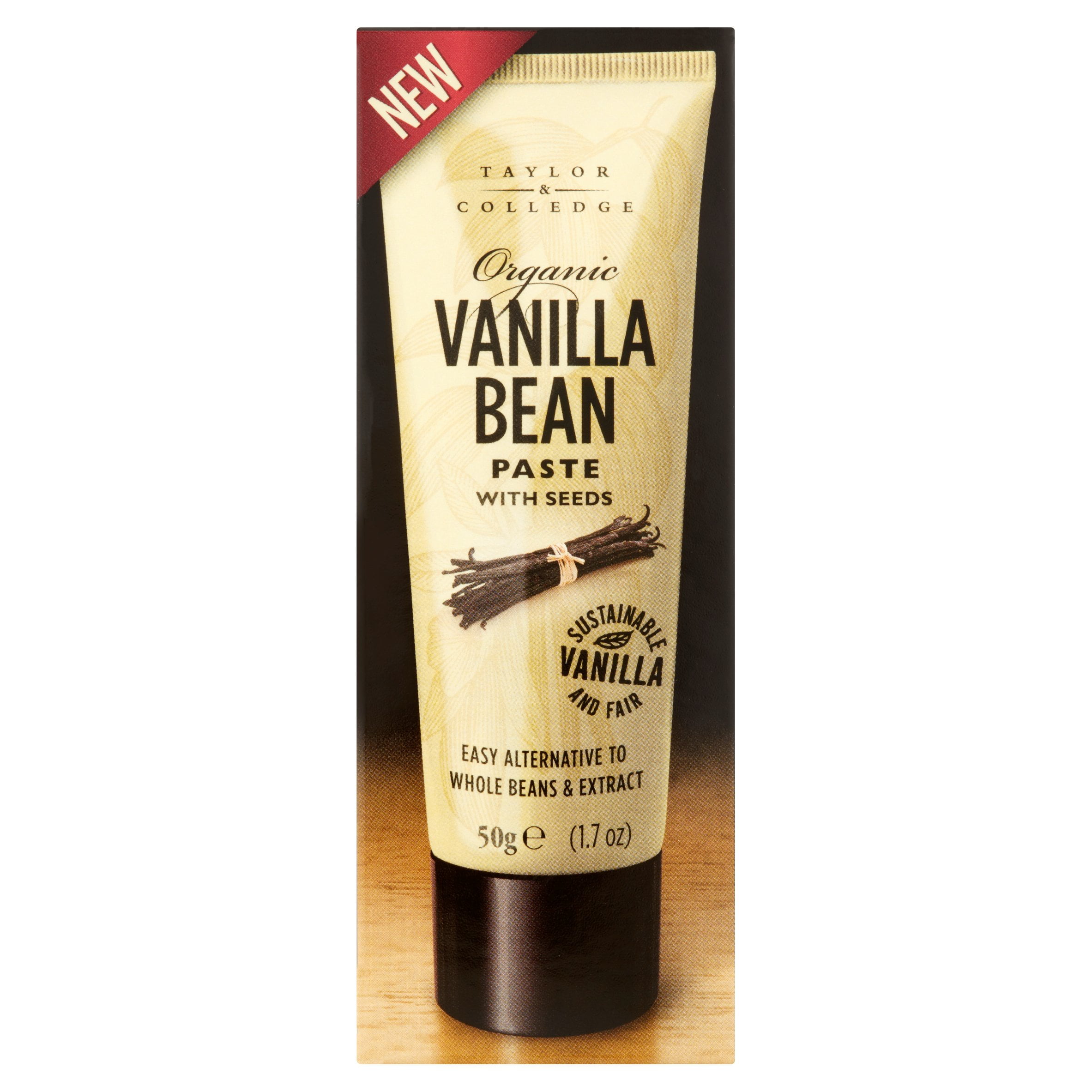 Taylor & Colledge Organic Vanilla Bean Paste, 1.7 oz, 8 Pack