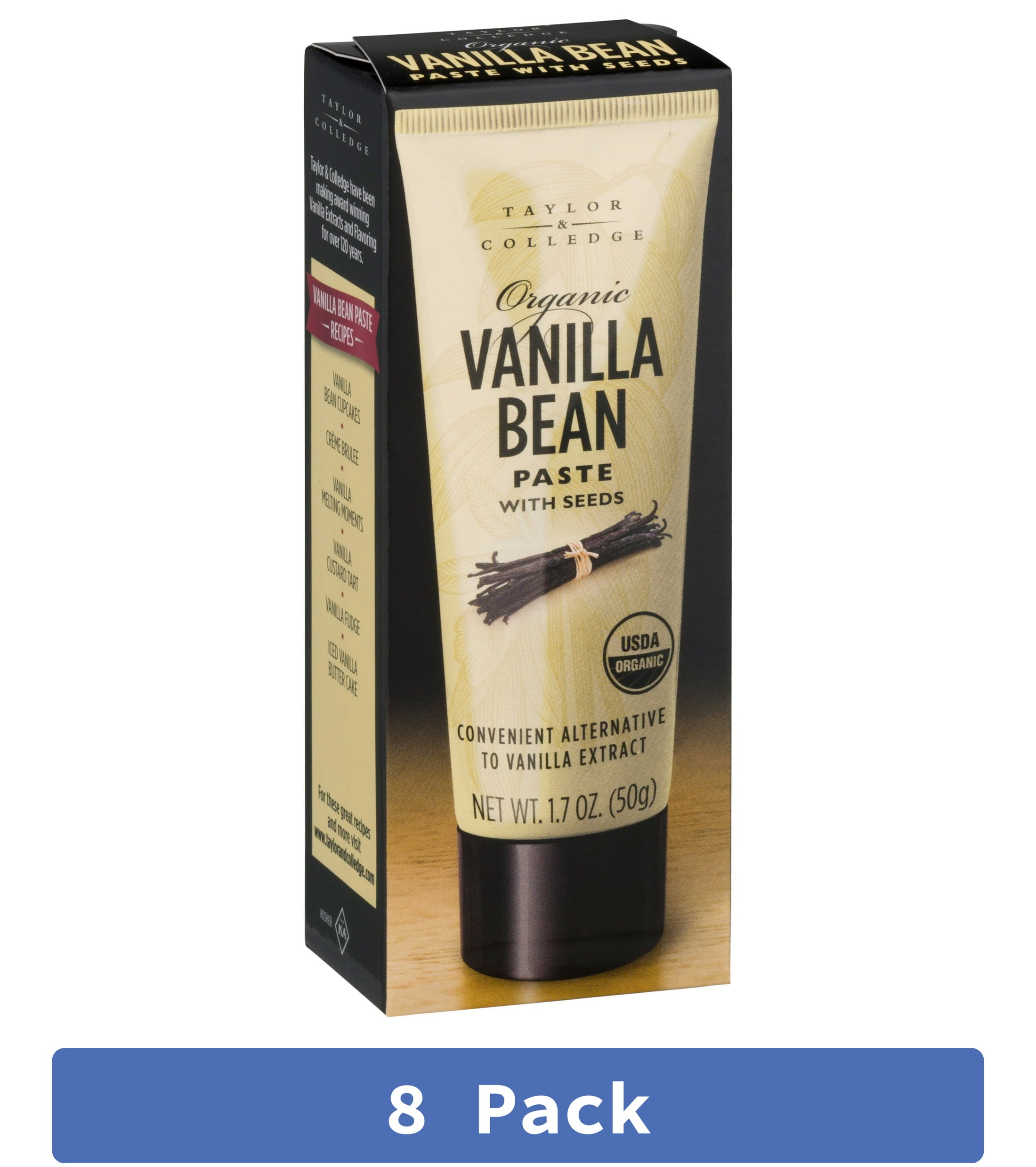 Taylor & Colledge Organic Vanilla Extract Paste 1.7 oz (Pack Of 8)