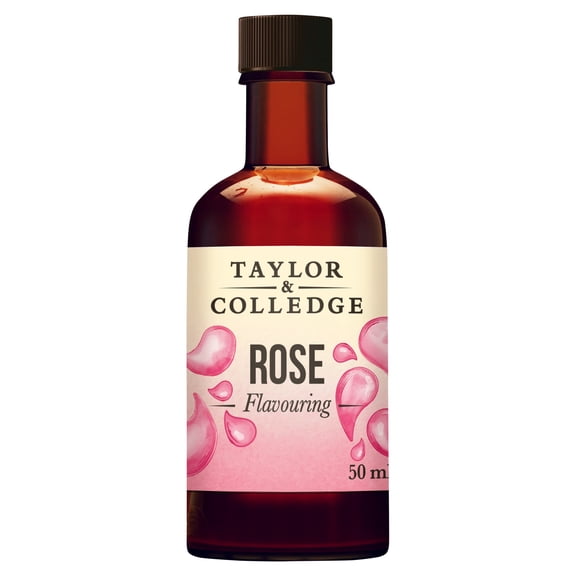 Taylor & Colledge Rose Flavouring 50ml, Imported from Britain