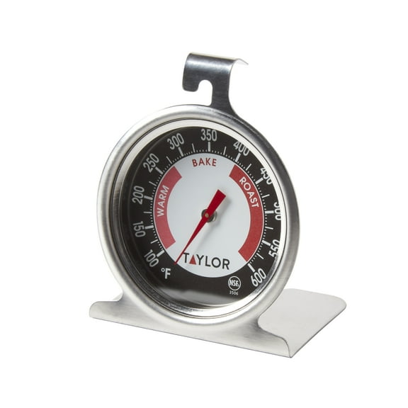Taylor Dial Kitchen Cooking Oven Thermometer, 2.5 Inch Dial, Stainless Steel