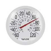 Taylor Dial Thermometer Plastic White 8.5 in.