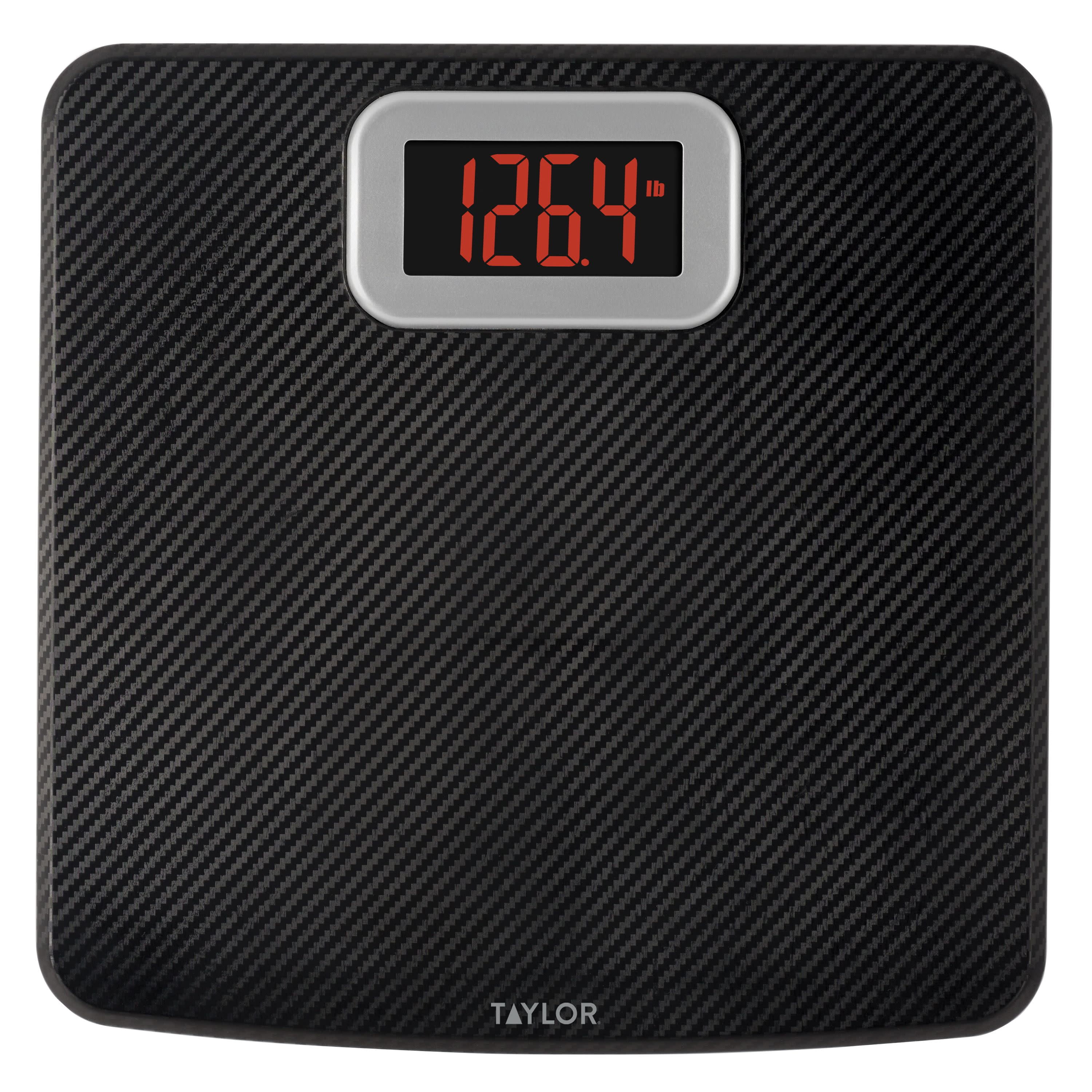 Taylor Glass Digital Scale 500lb Capacity Carbon Fiber Finish