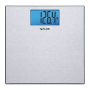 Taylor Digital Bathroom Textured Stainless Steel Scale